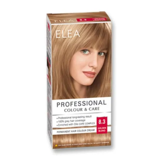 Профессиональная краска для волос ELEA 8.3 Golden Blond