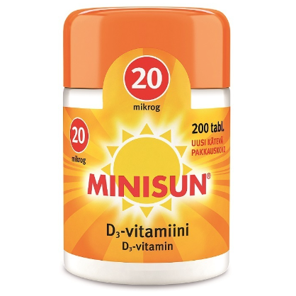 Витамин D3 Minisun 20 мкг в таблетках 200 шт.