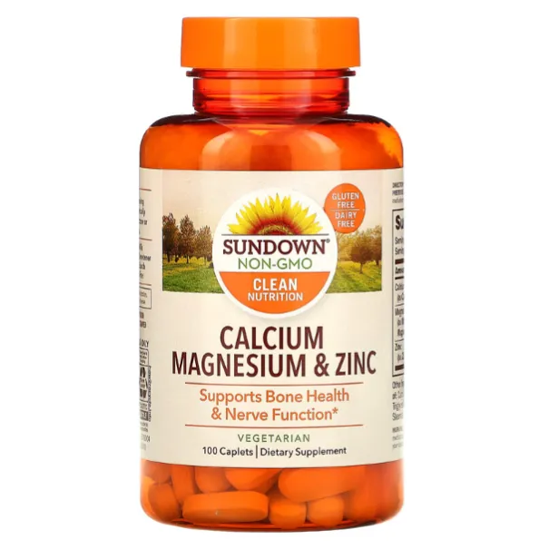  Кальций магний и цинк Sundown Naturals в капсулах 100 шт.