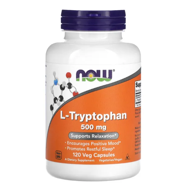 L-триптофан Now Foods 500 мг в капсулах 120 шт.