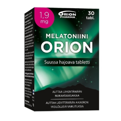 Пищевая добавка Melatoniini Orion 1,9 мг от бессонницы в таблетках 30 шт.