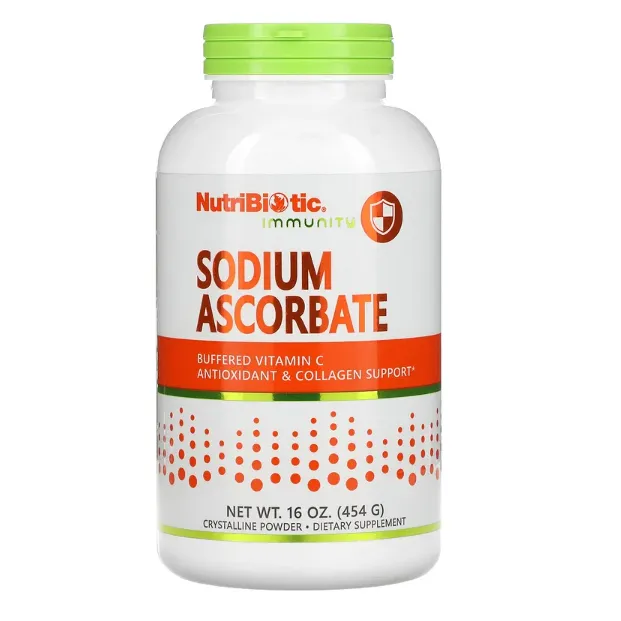 Аскорбат натрия Immunity NutriBiotic кристаллический порошок 454 г