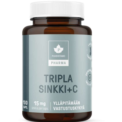 Комплекс витаминов Puhdistamo Pharma Tripla Sinkki в капсулах 100 шт.