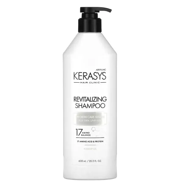 Восстанавливающий шампунь для тонких и поврежденных волос Kerasys Hair Clinic Revitalizing 600 мл