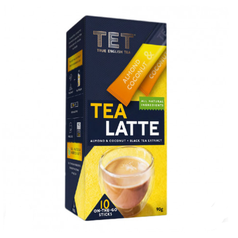 Растворимый чай True English Tea Almond and Coconut Tea Latte 10 шт