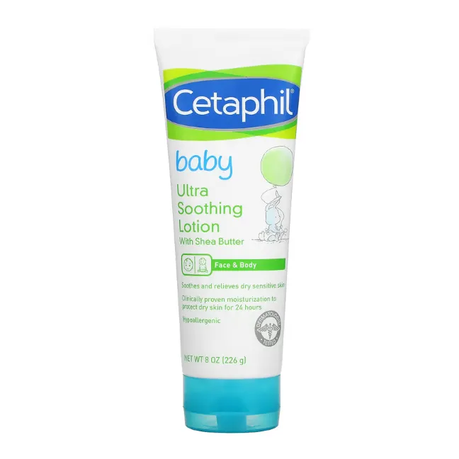 Детский ультра успокаивающий лосьон Cetaphil с маслом ши 226 г