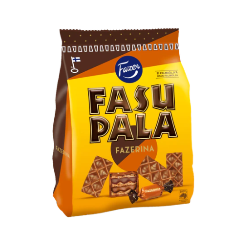 Шоколадные вафли Fazer Fasupala Fazerina со вкусом апельсина 215г