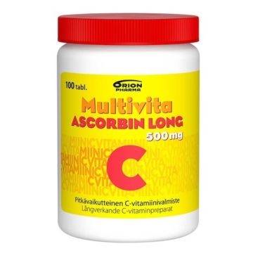 Витамин С Multivita Ascorbin Long в таблетках 100 шт.
