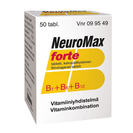 Витамины группы B для нервной системы Neuromax Forte в таблетках 50 шт.