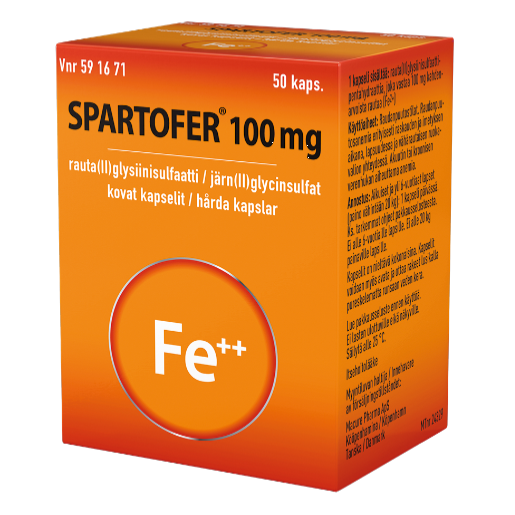 Препарат железа Spartofer 100 мкг в капсулах 50 шт.