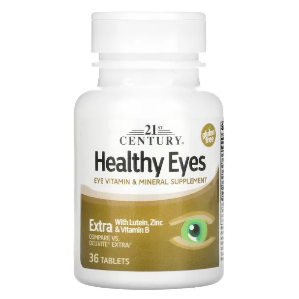 Пищевая добавка Eye Health 21st Century обогащенная лютеином цинком и витамином B в таблетках 36 шт.