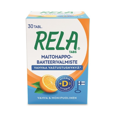 Молочно-кислые бактерии в таблетках Rela Tabs со вкусом свежего апельсина 30 шт.