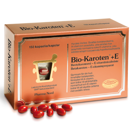 Витамины Pharma Nord Bio-Karoten+E ( Бета - Кератин + Витамин E ) в капсулах 150 шт.