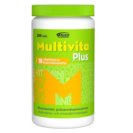 Мультивитамины Multivita Plus в таблетках 200 шт.