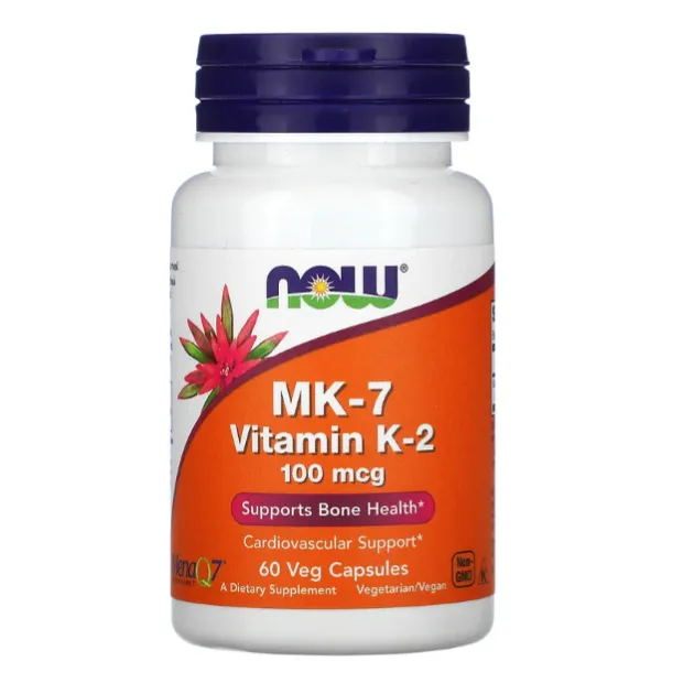 MK-7 витамин K-2 Now Foods 100 мкг в капсулах 60 шт.