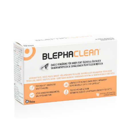 Blephaclean очищающие салфетки для глаз 20 шт., стирильные салфетки для очищения глаз