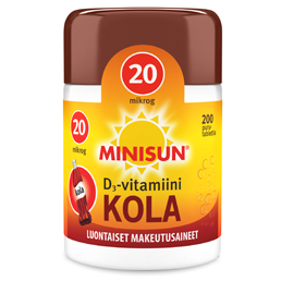 Витамин D3 Minisun 20 мкг в таблетках со вкусом колы 200 шт.