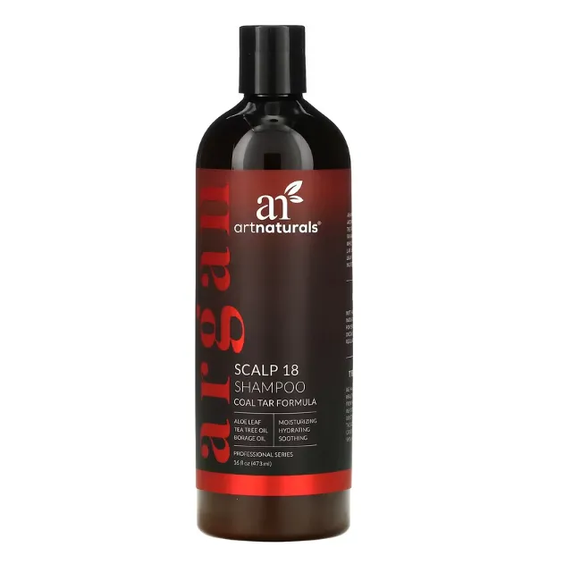Увлажняющий шампунь для сухих волос Artnaturals Scalp 18 с каменноугольной смолой и алоэ 473 мл