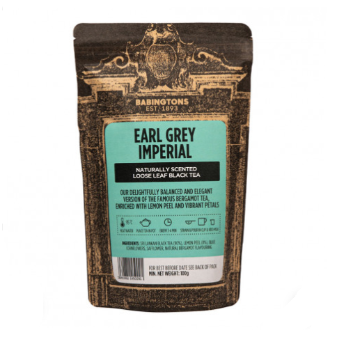 Чёрный листовой чай Babingtons Earl Grey Imperial 100 г