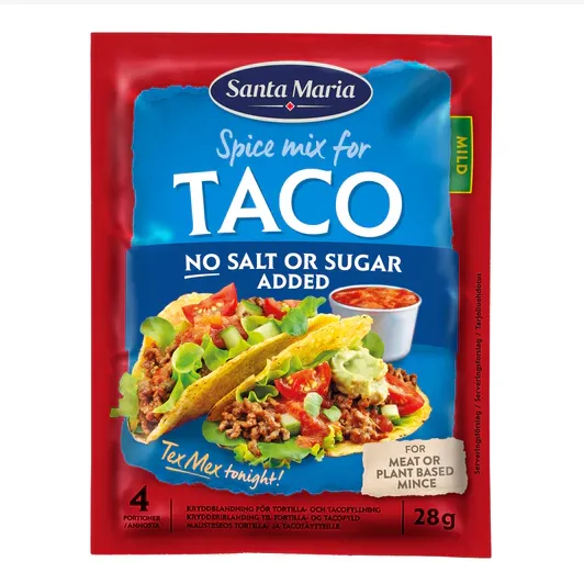 Смесь специй Santa Maria Taco без соли и сахара 25г