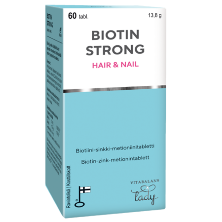 Витамины Biotin Strong для волос и ногтей в таблетках 60 шт.