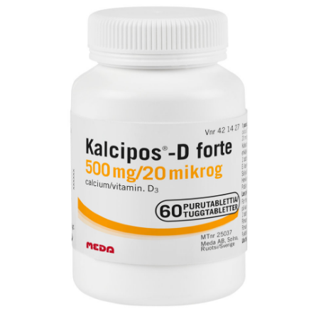 Витамин D3 + кальций Kalcipos Forte в таблетках 60 шт.