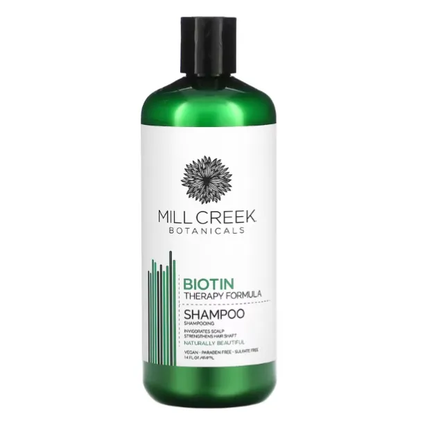 Укрепляющий шампунь для волос Mill Creek Botanicals с биотином 414 мл