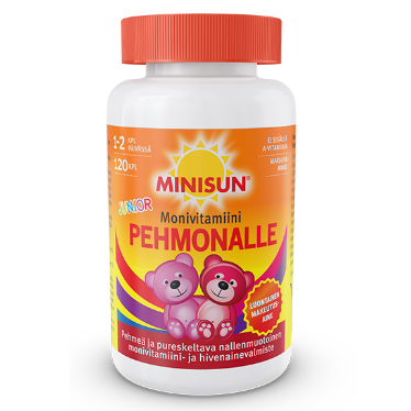 Мультивитамины Minisun Pehmonalle Junior в капсулах со вкусом лесных ягод 120 шт.