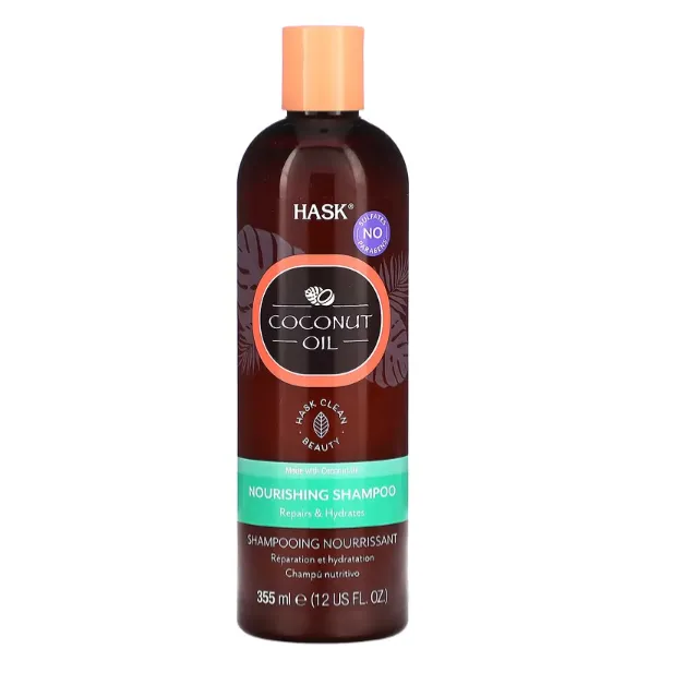 Питательный шампунь для поврежденных волос Hask Beauty с кокосовым маслом 355 мл