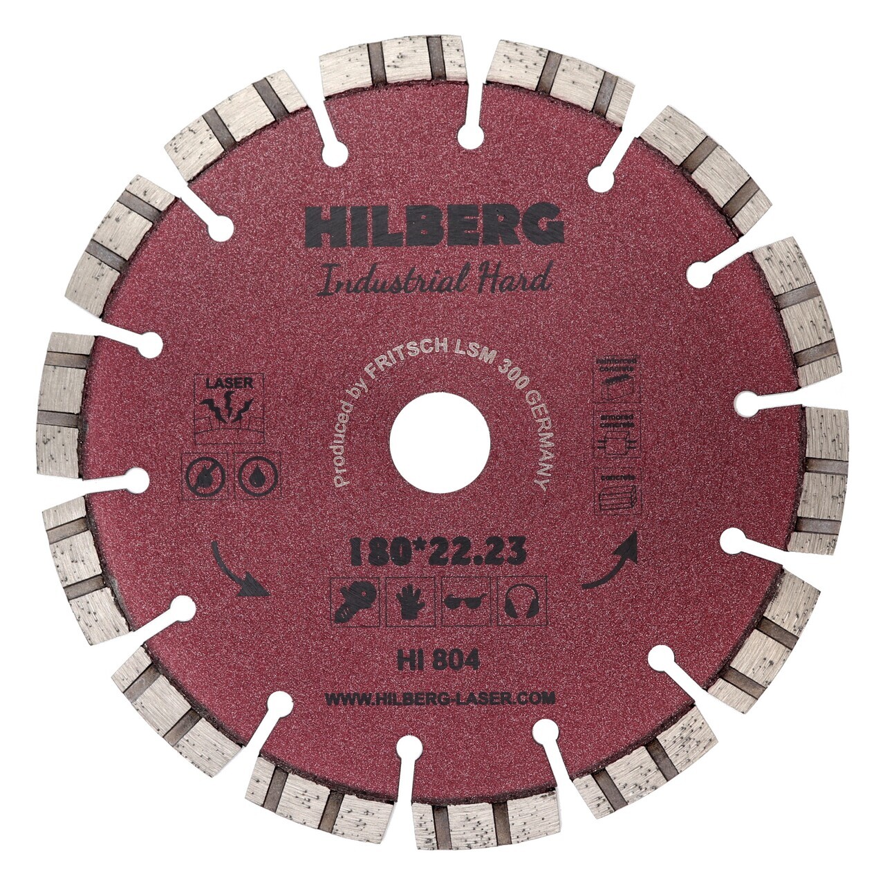 алмазный диск Hilberg HI804 для резки бетона и камня
