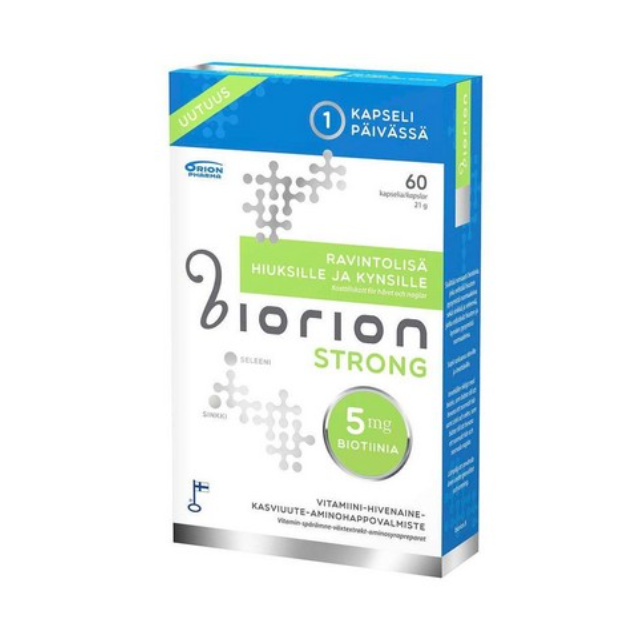 Витамины для волос Biorion Strong 5 мг 60 шт.