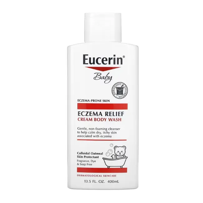Детский крем - гель для купания при борьбе с экземой Eucerin без отдушек и пены 400 мл