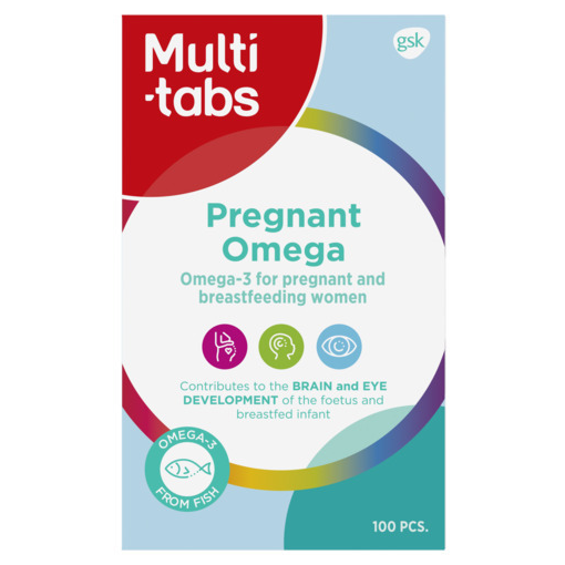 Рыбий жир Multi-tabs pregnant omega 3 для беременных и кормящих женщин в капсулах 100 шт.