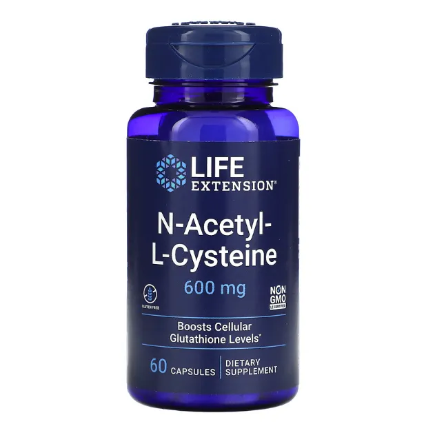 N-ацетилцистеин Life Extension 600 мг для укрепления иммунитета в капсулах 60 шт.
