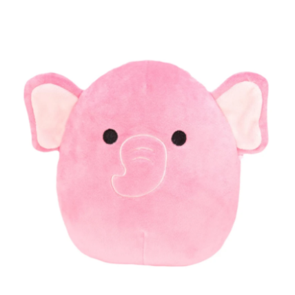 Плюшевая игрушка-подушка Squishmallows Розовый слон 19см