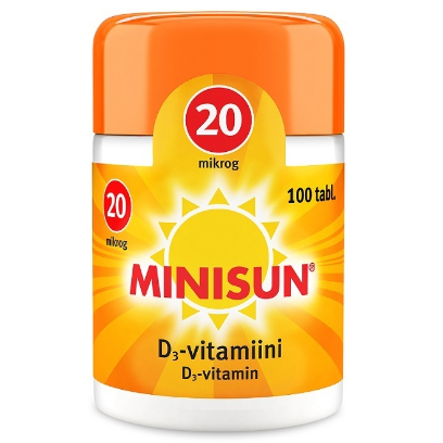 Витамин D3 Minisun 20 мкг в таблетках 100 шт.