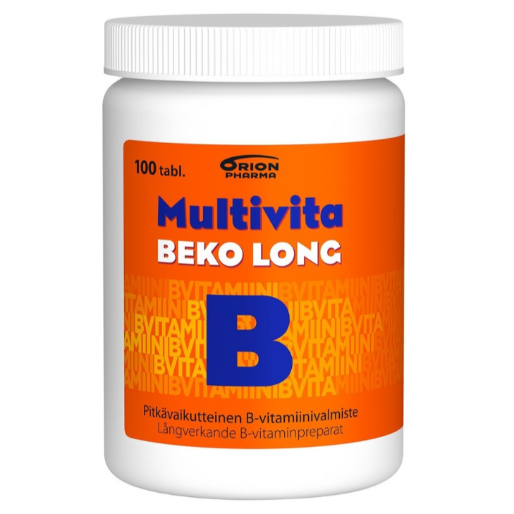 Комбинированный комплекс витаминов группы B Multivita Beko Long в таблетках 100 шт.