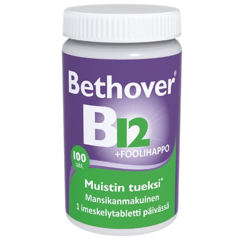 Витамины Bethover В12 + фолиевая кислота 100 шт.