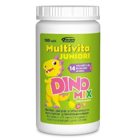 Мультивитамины Multivita Dino Mix Junior в таблетках 100 шт.
