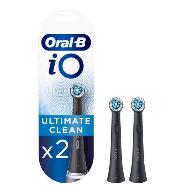 Насадки для зубных щеток Oral-B iO Ultimate Clean Black (2 шт.), Oral-B iO Ultimate Clean Black, Oral-B
