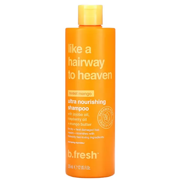 Увлажняющий шампунь для сухих и поврежденных волос B.fresh Hairway to Heaven с маслами жожоба, малины и манго 355 мл