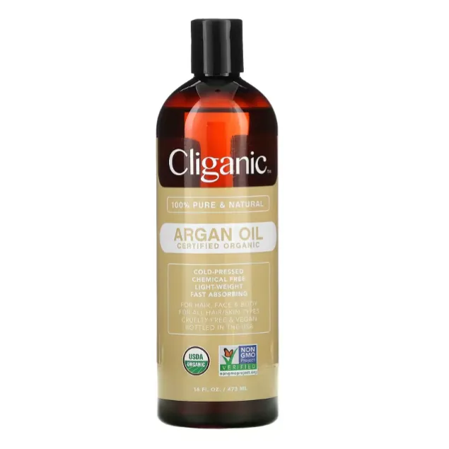 Аргановое масло для волос и кожи Cliganic 473 мл