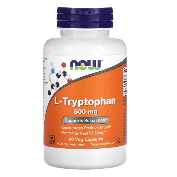 L-триптофан Now Foods 500 мг в капсулах 60 шт.