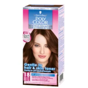 Тонирующий шампунь Schwarzkopf Poly Color 18 Pahkinanruskea