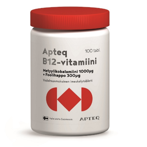 Витамин В12 Apteq в таблетках с метилкобаламином 100 шт.