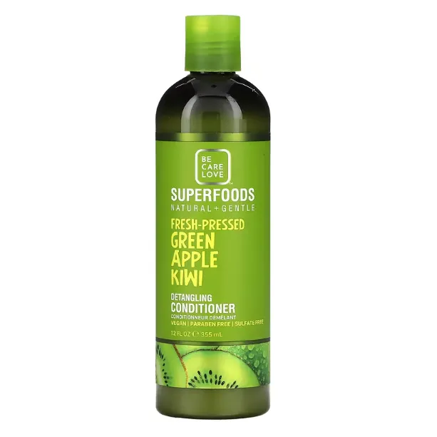 Кондиционер для всех типов волос Be Care Love Superfoods Natural + Gentle с зеленым яблоком и киви 355 мл