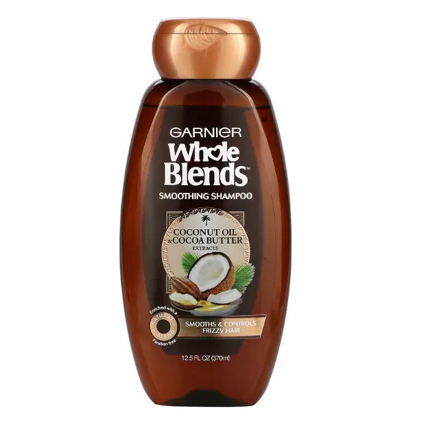 Шампунь для вьющихся волос Garnier Whole Blends с маслами кокоса и какао 370 мл