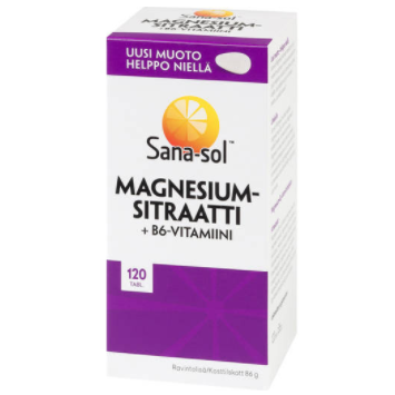 ORKLA HEALTH Sana-Sol Magnesium citrate + B6 120 таблеток