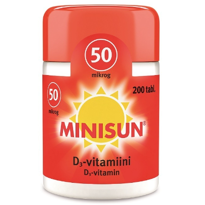 Витамин D3 Minisun 50 мкг в таблетках 200 шт.