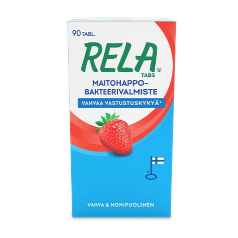 Молочно-кислые бактерии в таблетках Rela Tabs со вкусом клубники 90 шт.